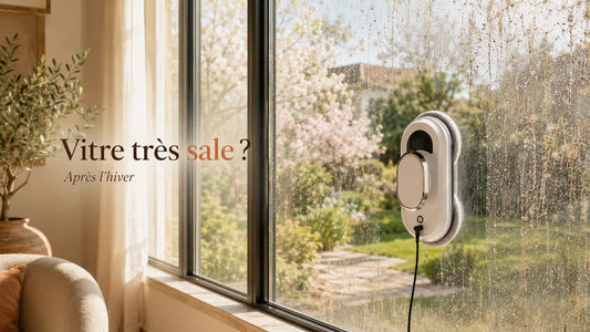 Peut-on utiliser un robot nettoyeur sur une vitre très sale ou après l'hiver