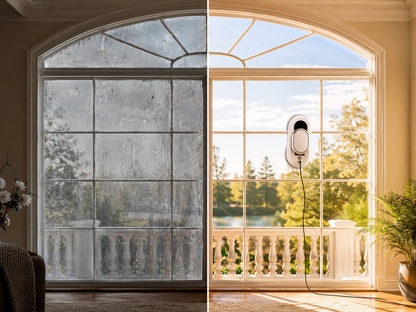 avant aprés robot nettoyeur de vitre automatique - gain de temps et d'énergie au quotidien pour une maison saine
