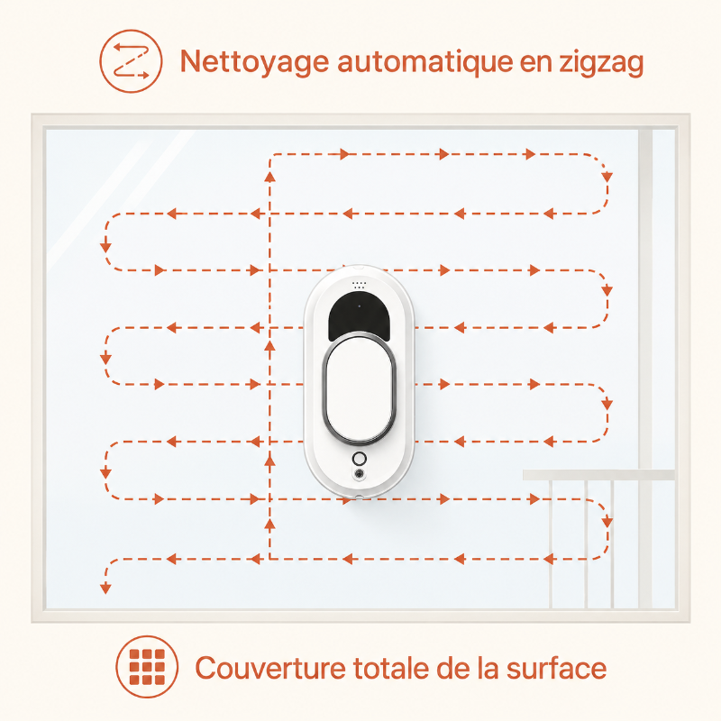 robot nettoyeur de vitre automatique - gain de temps et d'énergie au quotidien pour une maison super propre