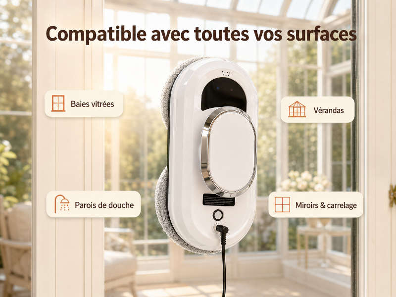 robot nettoyeur de vitre automatique - gain de temps et d'énergie au quotidien pour une maison saine