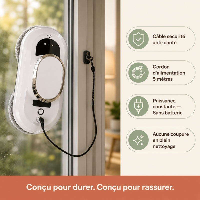 robot laveur de vitre automatique - gain de temps et d'énergie au quotidien pour une maison propre