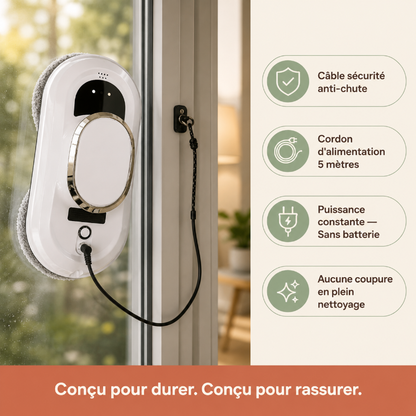 robot laveur de vitre automatique - gain de temps et d'énergie au quotidien pour une maison propre